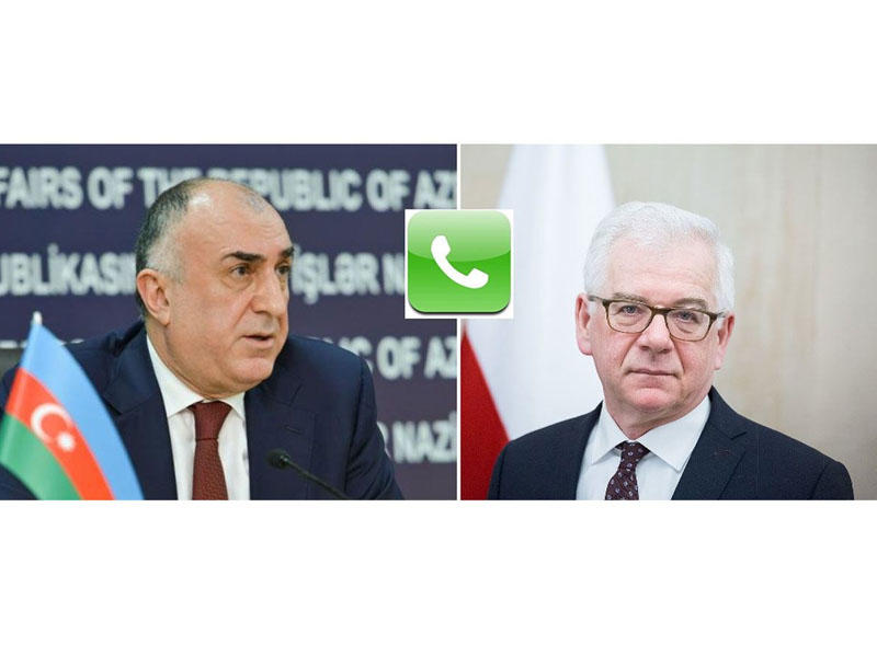 Elmar Məmmədyarov polşalı həmkarı ilə telefonla danışıb
