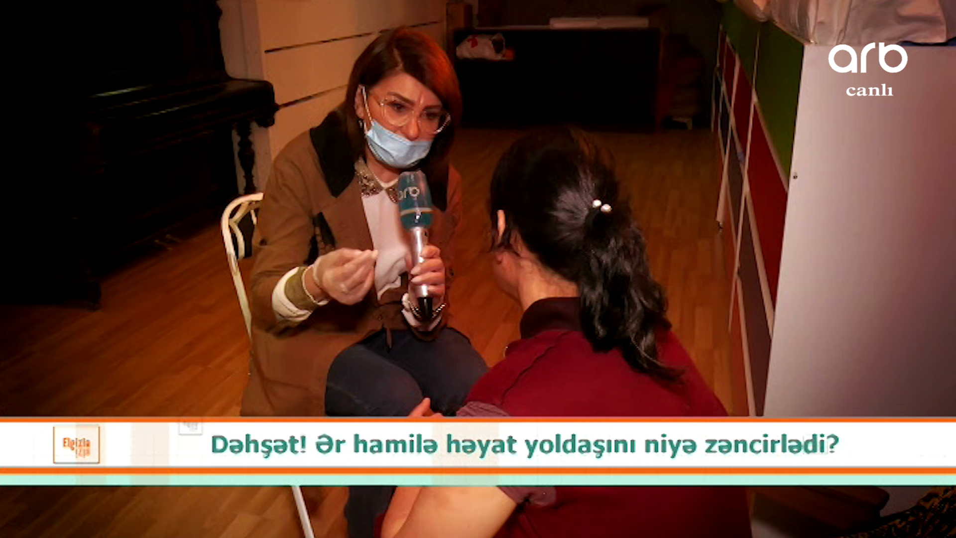 “Əl-qolumu bağlayıb...” - Əri tərəfindən zəncirlənən hamilə qadın danışdı – VİDEO 