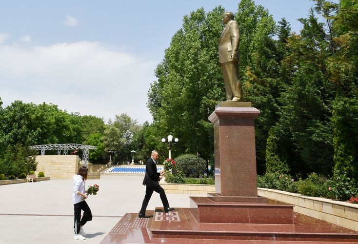 İlham Əliyev və Mehriban Əliyeva Şamaxıda