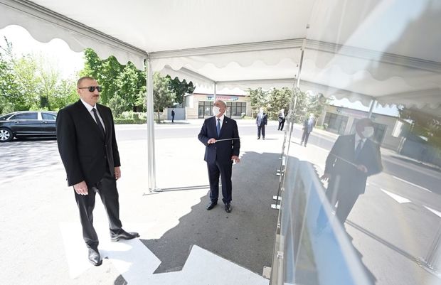 İlham Əliyev Tərtərdə yol açılışında iştirak etdi - FOTO