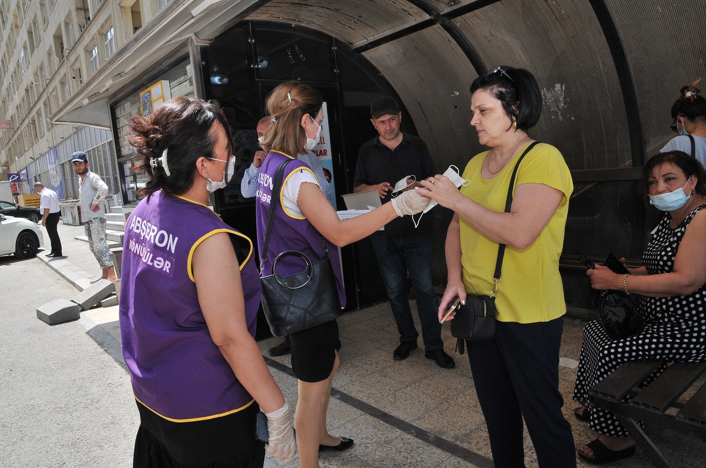 Abşeronda koronavirus əleyhinə geniş təbliğat işləri aparıldı - FOTOLAR