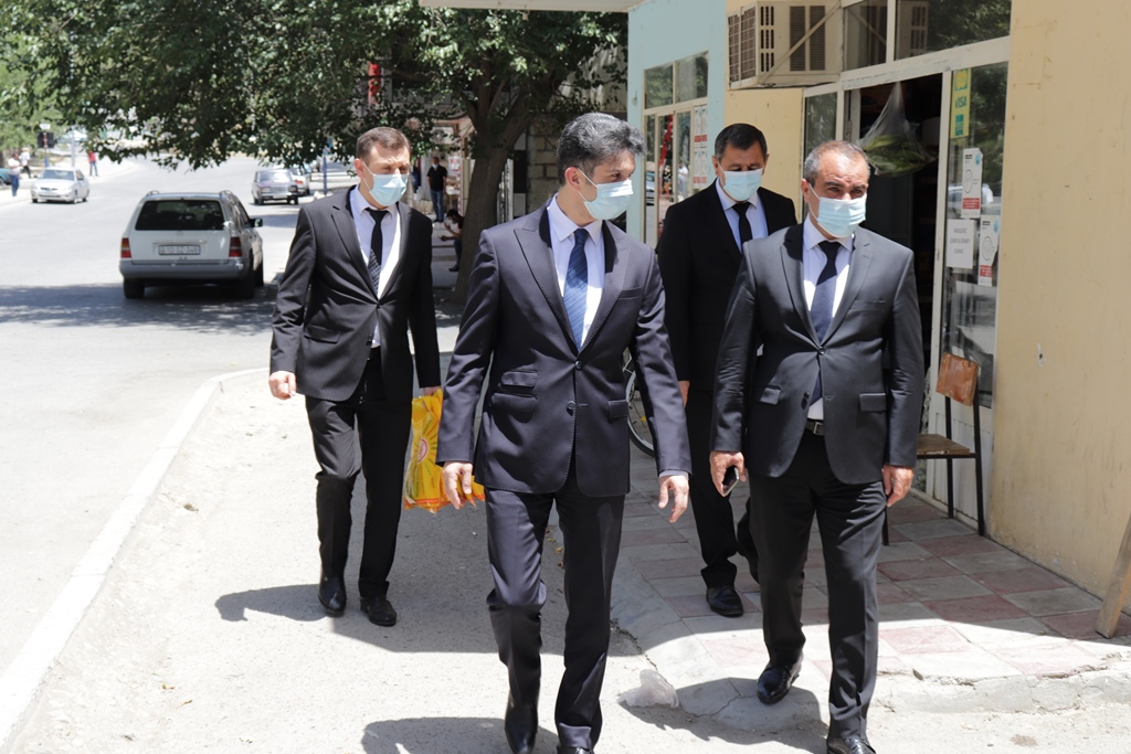 İcra başçısı karantin rejiminin tələblərinin riayət edilməsi vəziyyəti ilə tanış oldu - FOTOLAR