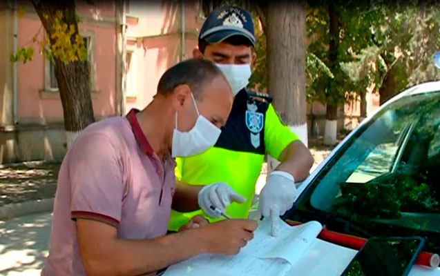 Avtobuslarda maska taxmayanlar cərimələndi - Foto