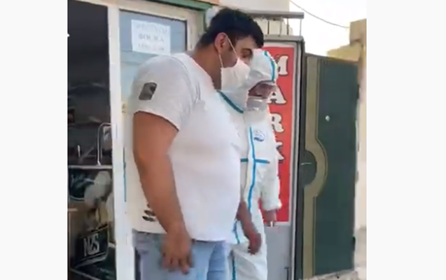 Evdə müalicə alan koronavirus xəstəsi mağazaya getdi, cinayət işi açıldı - VİDEO