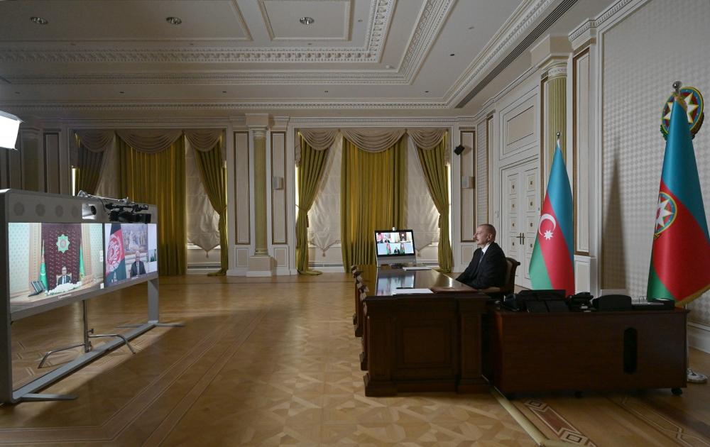 Azərbaycan, Əfqanıstan və Türkmənistan prezidentlərinin videokonfrans vasitəsilə görüşü keçirildi