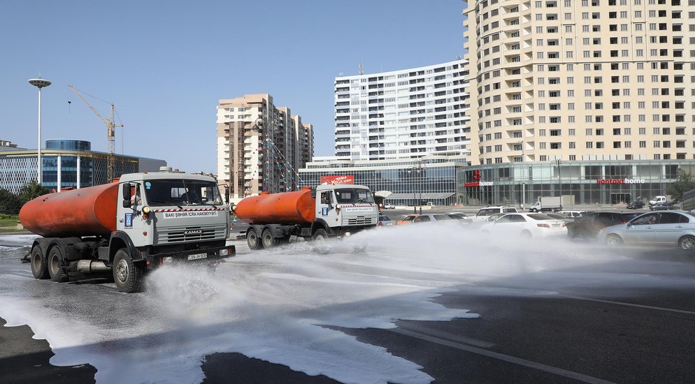 Bakıda 544 küçə dezinfeksiya edildi