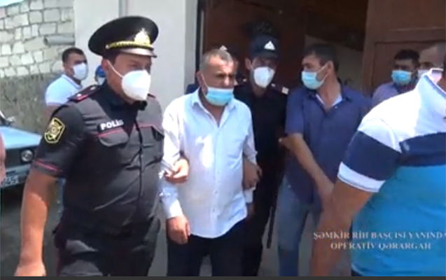 Şəmkirdə yas mərasimi belə dayandırıldı - Video