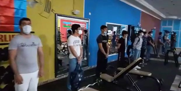 Yevlaxda qanunsuz işləyən trenajor zalı aşkarlandı - VİDEO