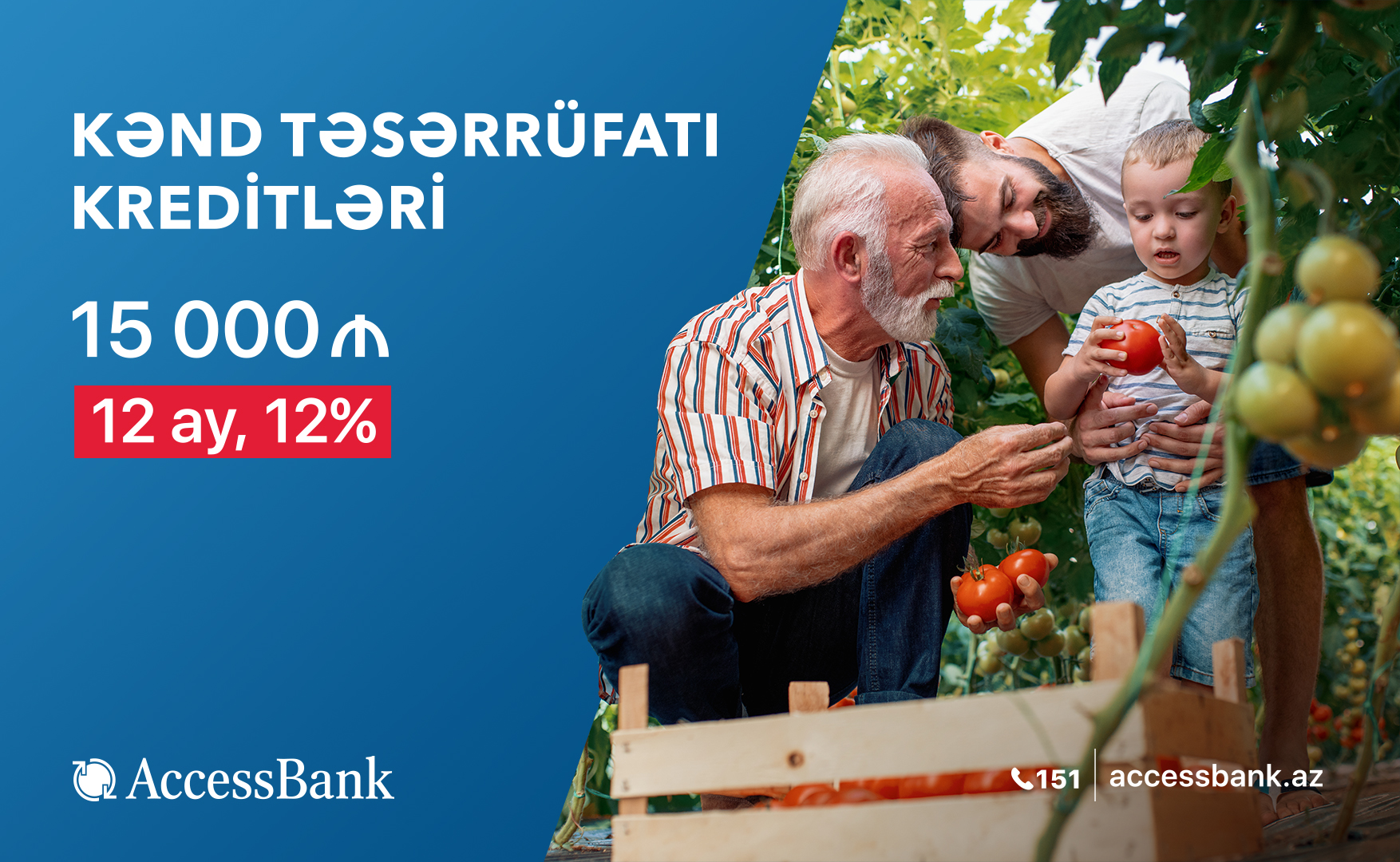 “AccessBank”ın yeni aqrokredit kampaniyası ilə fermer təsərrüfatınızı inkişaf etdirin!