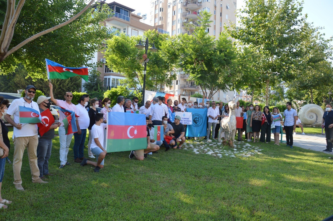 Antalyada Azərbaycana dəstək aksiyası keçirilib - FOTO - VİDEO