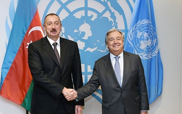 BMT-nin Baş katibi İlham Əliyevə zəng etdi
