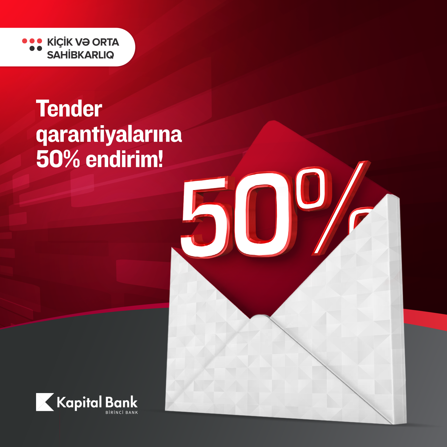 Kapital Bank tender qarantiyalarına endirimlər elan etdi