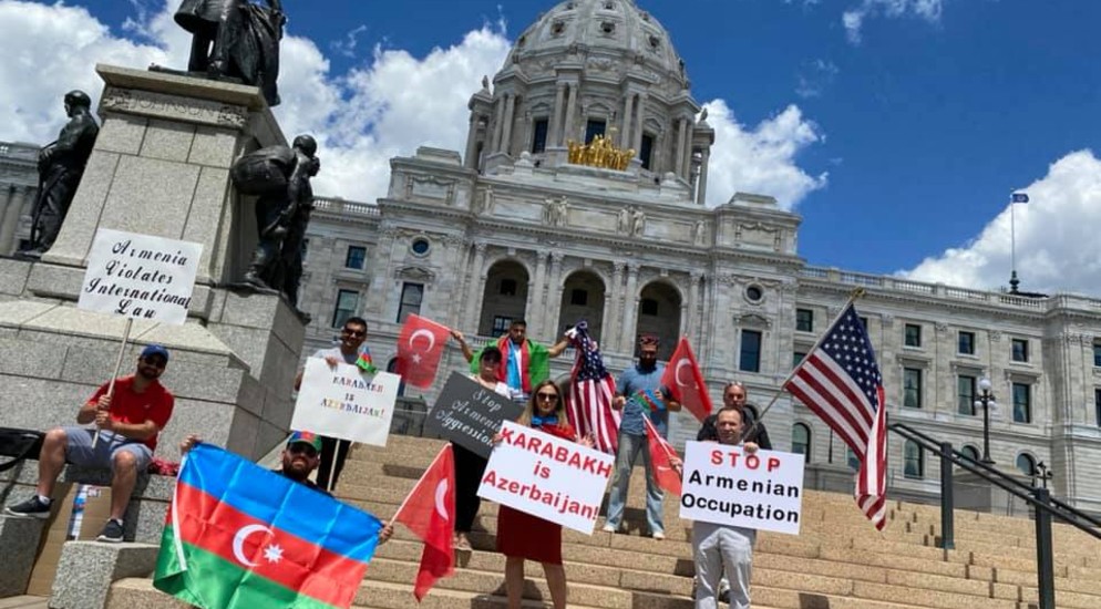 ABŞ-ın Minnesota ştatında Azərbaycana dəstək aksiyası keçirildi