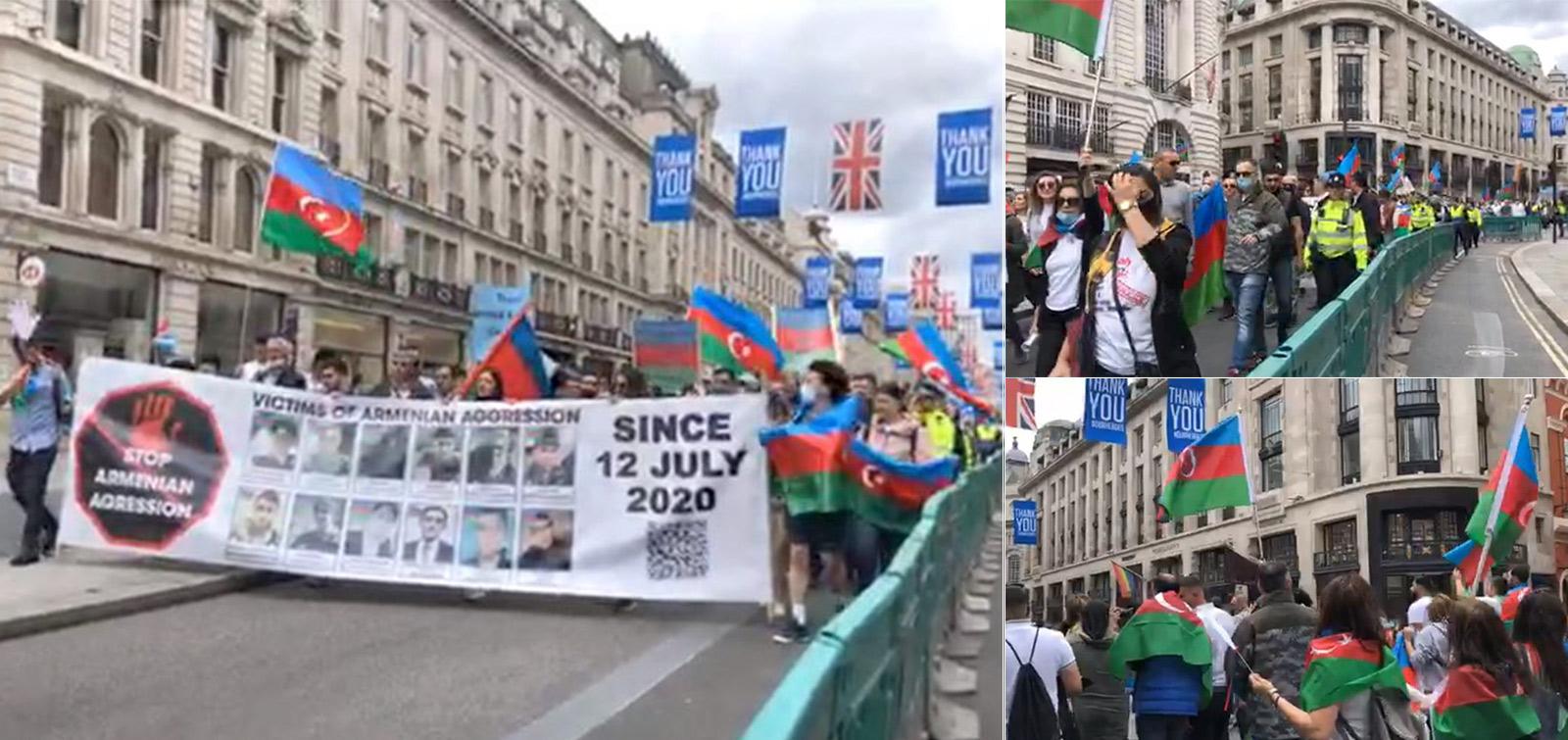 BBC və Britaniya parlamentinin qarşısında etiraz aksiyaları keçirilib