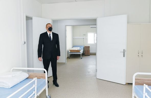 Prezident İsmayıllıda modul tipli xəstəxananın açılışında -FOTO