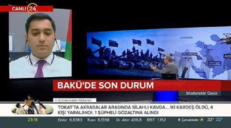 Fərid Şahbazlı Türkiyənin nüfuzlu televiziyasında Ermənistanın təxribatlarından danışdı - VİDEO