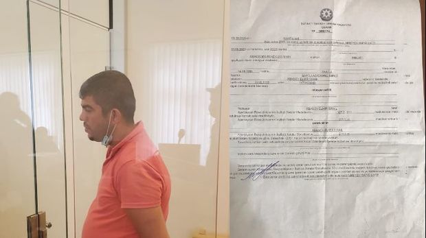 Bakıda yol polisini söyən sürücü həbs edildi - FOTO