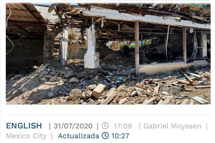 Meksika mətbuatında Ermənistanın son hərbi təxribatı ilə bağlı məqalə dərc edilib - VİDEO