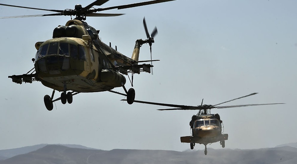 “TurAZ Qartalı - 2020” təlimlərində helikopterlərin uçuşları keçirilib - VİDEO
