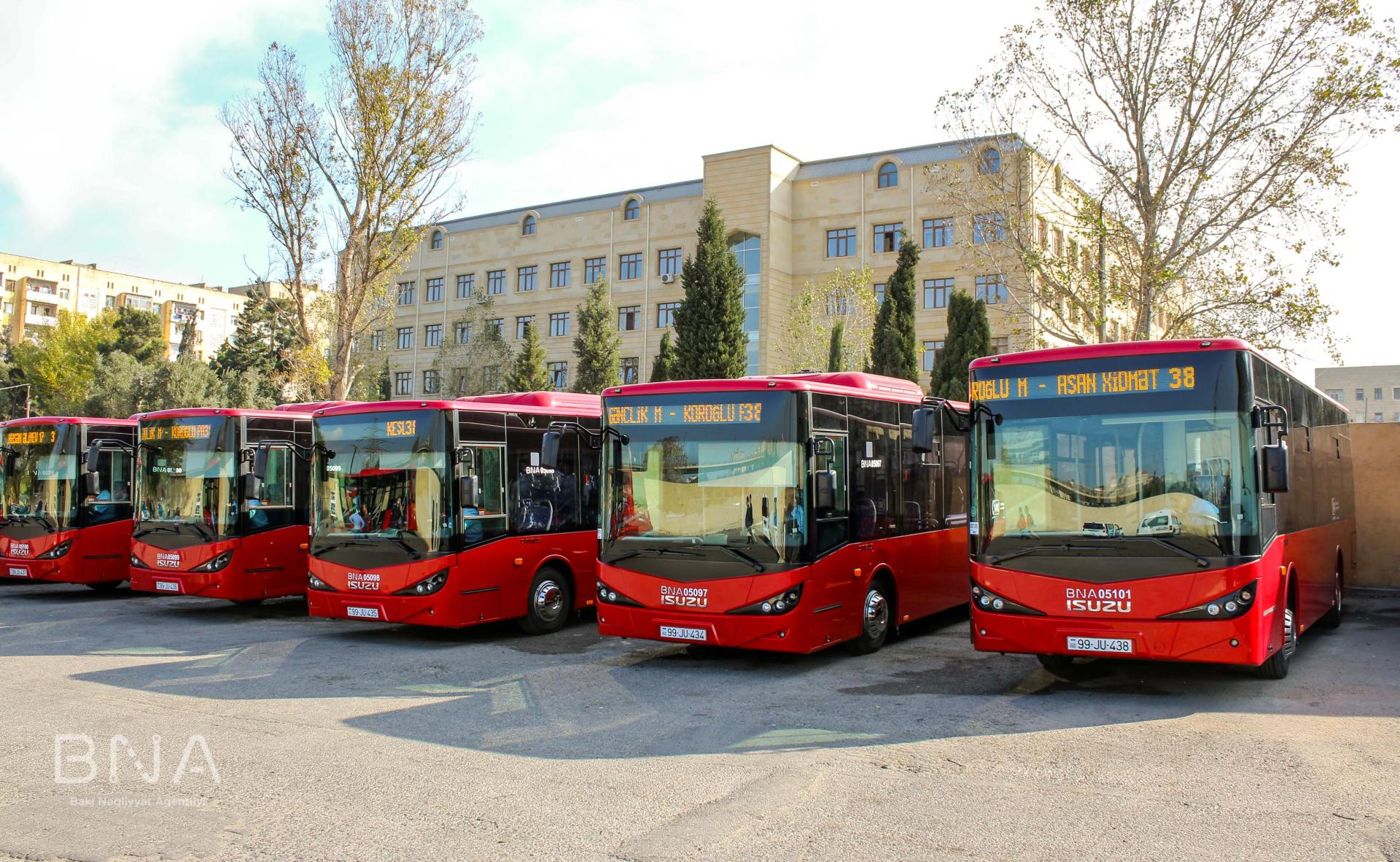 Rekord sayda avtobus xəttə buraxıldı