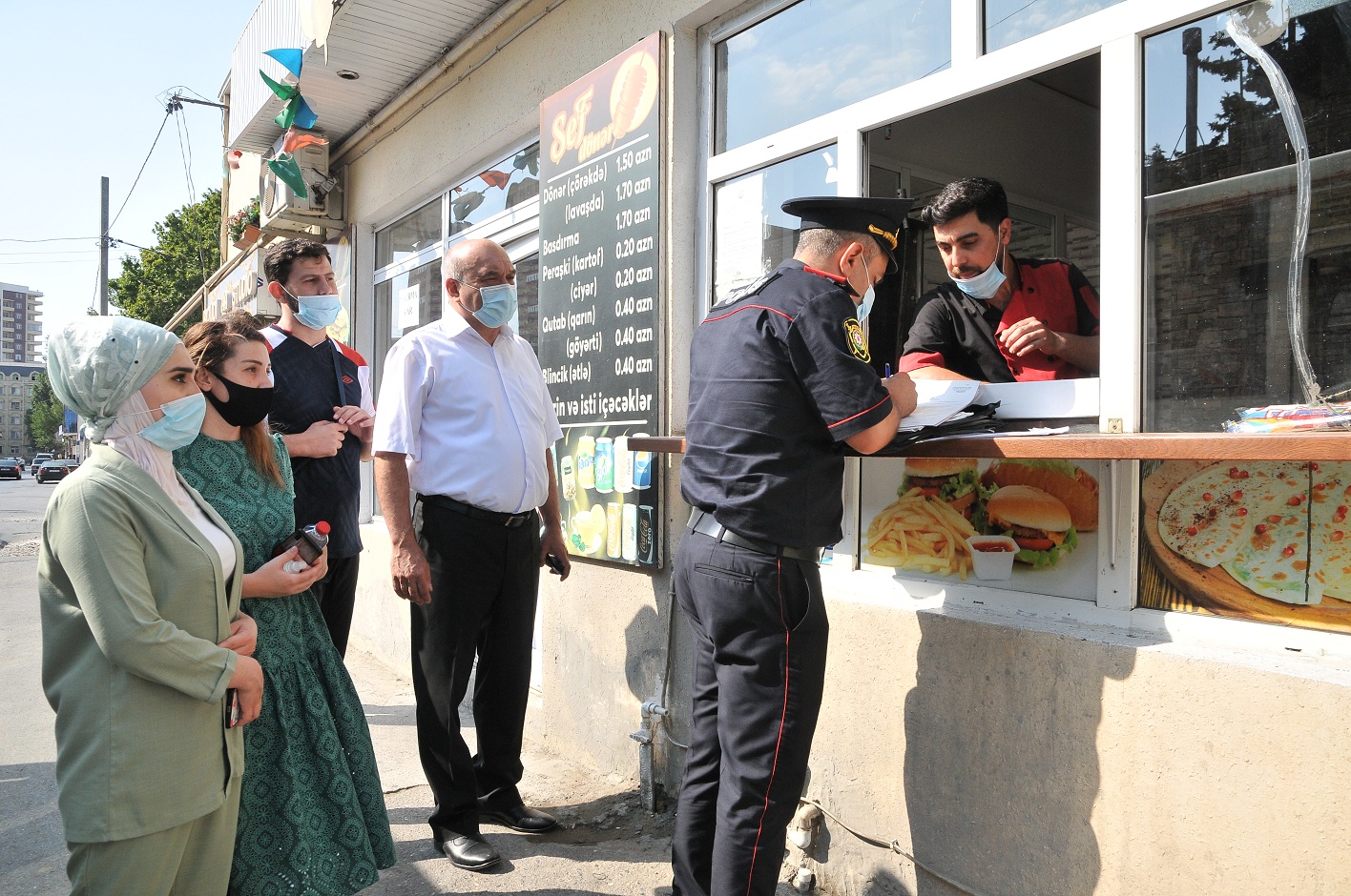 Xırdalanda koronavirus pandemiyası ilə əlaqədar reyd keçirildi - FOTOLAR