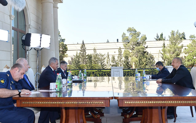 Prezident Şoyqunu qəbul etdi - Foto