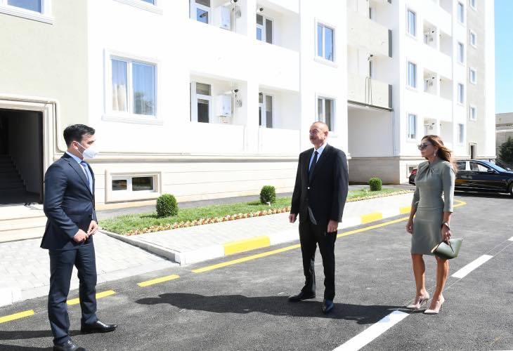 Prezidentlə xanımı yataqxananın açılışında iştirak etdi - FOTOLAR