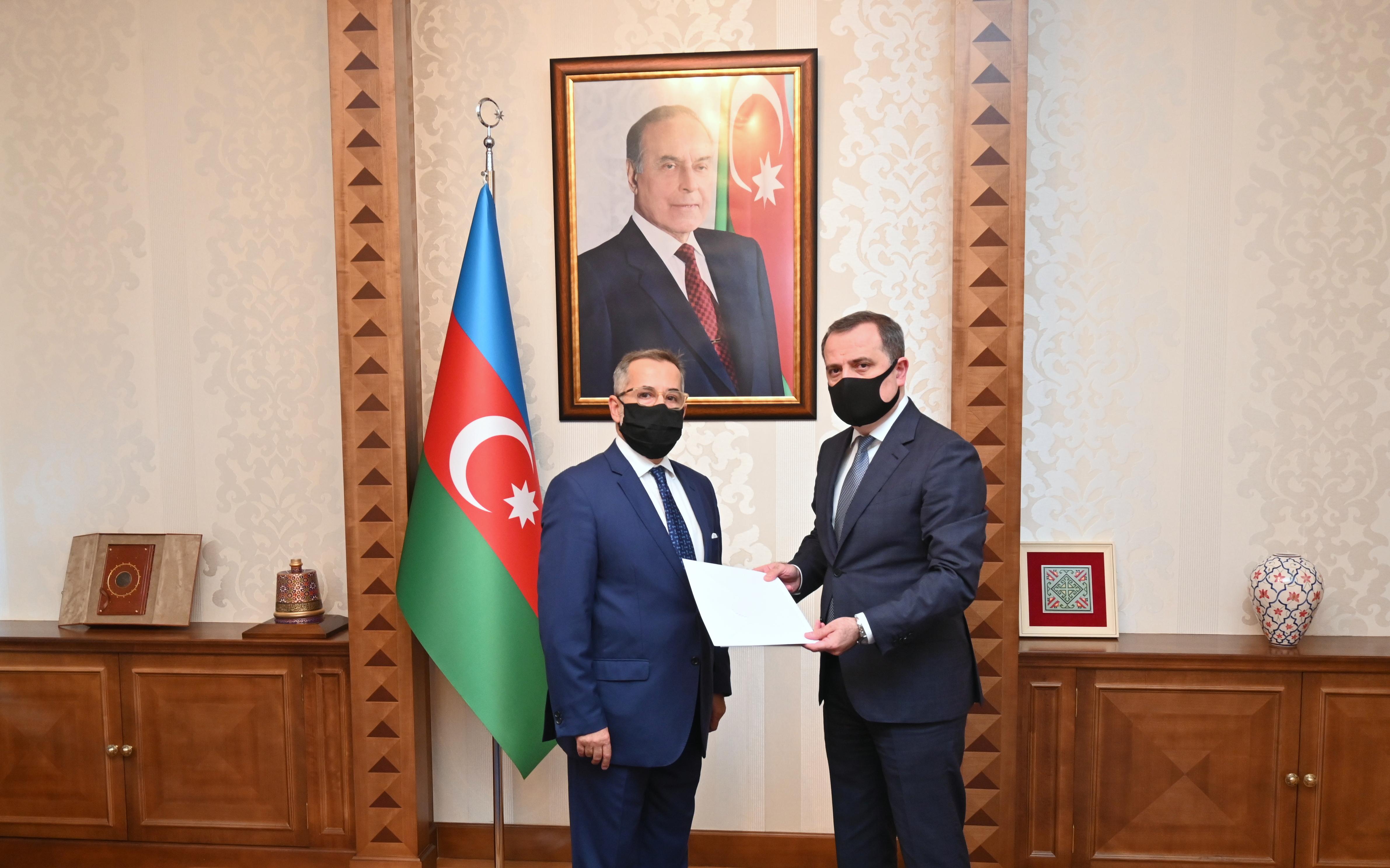 Ceyhun Bayramov Yunanıstanın yeni səfiri ilə görüşüb - FOTO