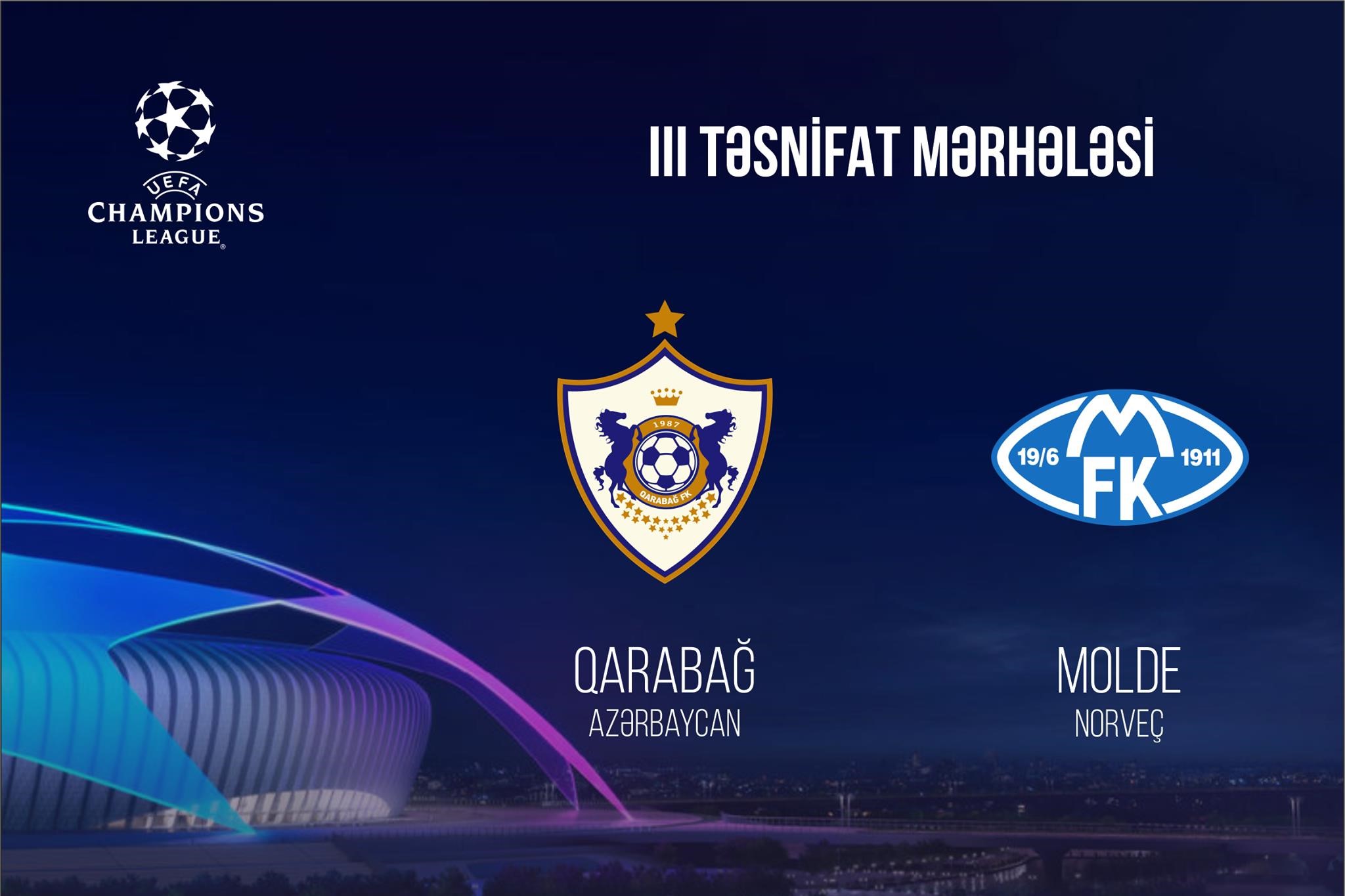 "Qarabağ" - "Molde" oyunu bu ölkədə keçiriləcək - RƏSMİ