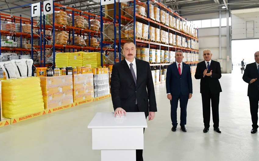 Prezident Sumqayıt Kimya Sənaye Parkı ilə bağlı göstəriş verdi
