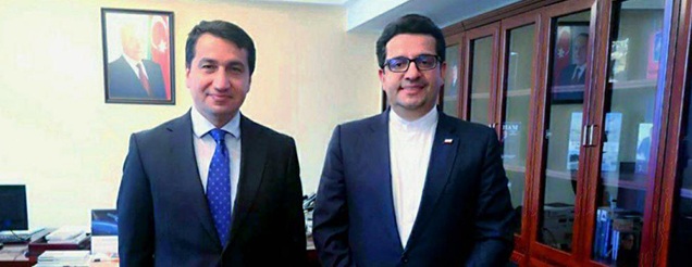 Prezidentin köməkçisi İran səfiri ilə görüşdü - Foto