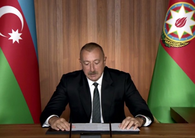 İlham Əliyev BMT-də videomüraciətlə çıxış edib - VİDEO