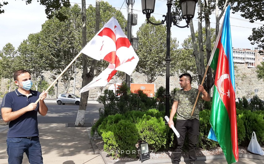Tbilisidə Azərbaycana dəstək aksiyası keçirilir