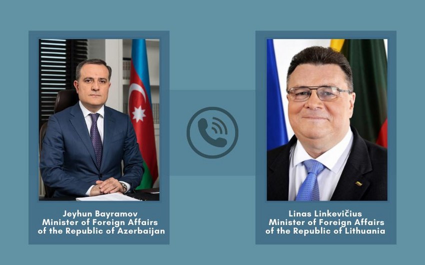 Ceyhun Bayramov litvalı həmkarı ilə Qarabağı müzakirə etdi