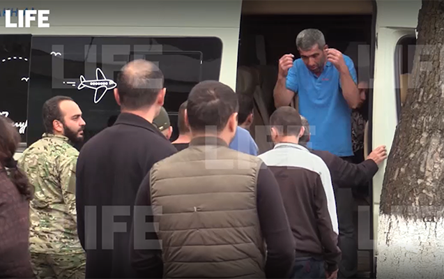 Xankəndidə ermənilərin qaçması ilə bağlı reportajı mərmi səsi yarımçıq kəsdi