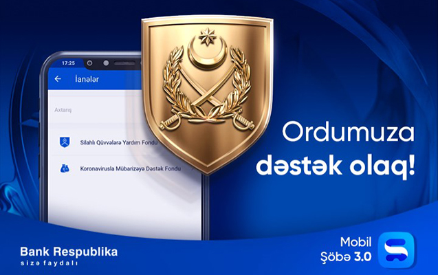 Ordumuzu “Mobil Şöbə” əlavəsi ilə dəstəkləyə bilərsiniz!