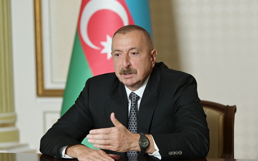 Prezident: "İşğala son qoyulandan sonra Qarabağın erməni və azərbaycanlı əhalisi uzun illər boyu olduğu kimi birlikdə yaşamalıdır"