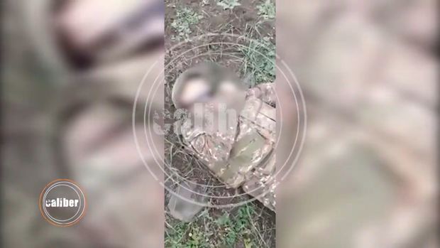 Qəhrəman Azərbaycan əsgərlərinin məhv etdiyi işğalçıların görüntüləri - VİDEO