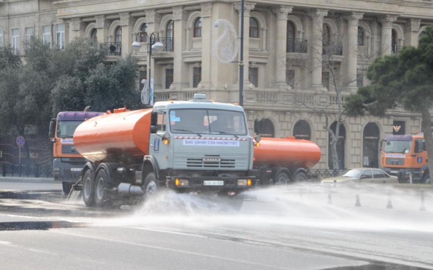 Bakıda gücləndirilmiş dezinfeksiya işləri aparılacaq
