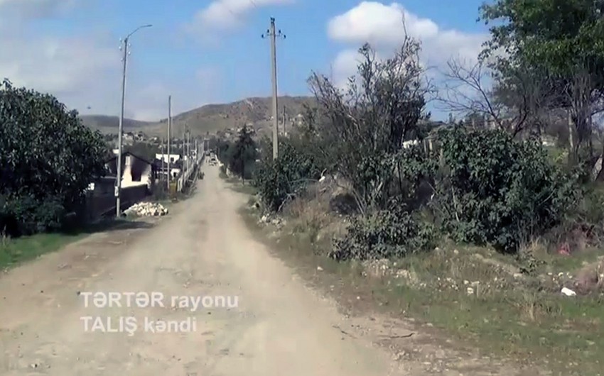 İşğaldan azad olunan Talış kəndinin - Videogörüntüsü