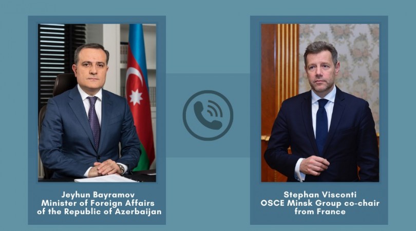 Ceyhun Bayramov Minsk Qrupunun fransalı həmsədri ilə danışıb