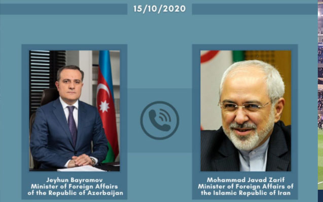 Ceyhun Bayramov iranlı həmkarı ilə telefonla danışdı