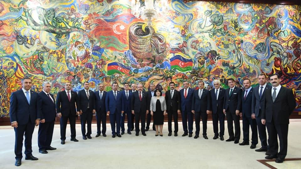 Azərbaycan və Türkiyə parlamentlərinin sədrləri görüşüblər - FOTO