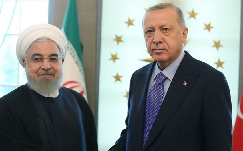 Ərdoğan və Ruhani Qarabağdan danışdı