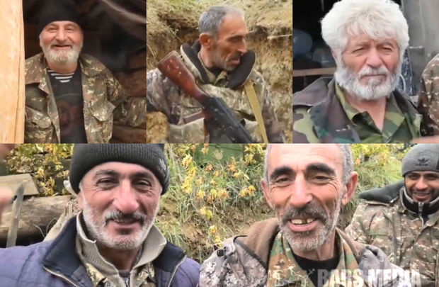 Ermənistan ordusunun real mənzərəsi: Dişləri tökülmüş qocalar - VİDEO