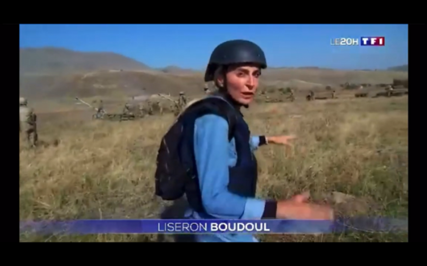 Ermənilər cəbhə xəttindən reportaj hazırlayan Fransa kanalının jurnalistini təhdid etdilər
