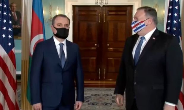 Vaşinqtonda Azərbaycan XİN başçısı ilə ABŞ Dövlət katibi arasında görüş keçirilib - VİDEO