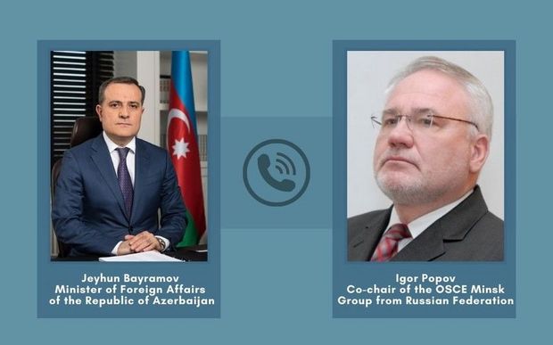 Ceyhun Bayramov ATƏT-in Minsk Qrupunun həmsədrləri ilə telefonla danışıb
