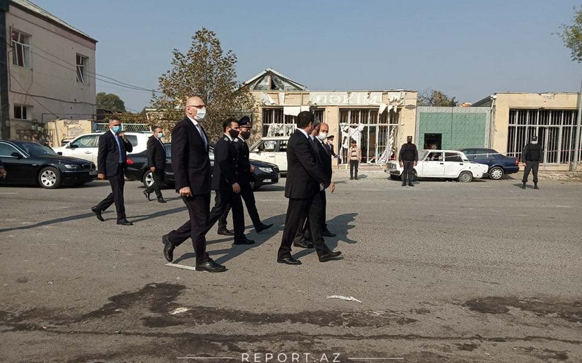 Hikmət Hacıyevlə Kamran Əliyev Bərdədə - FOTO