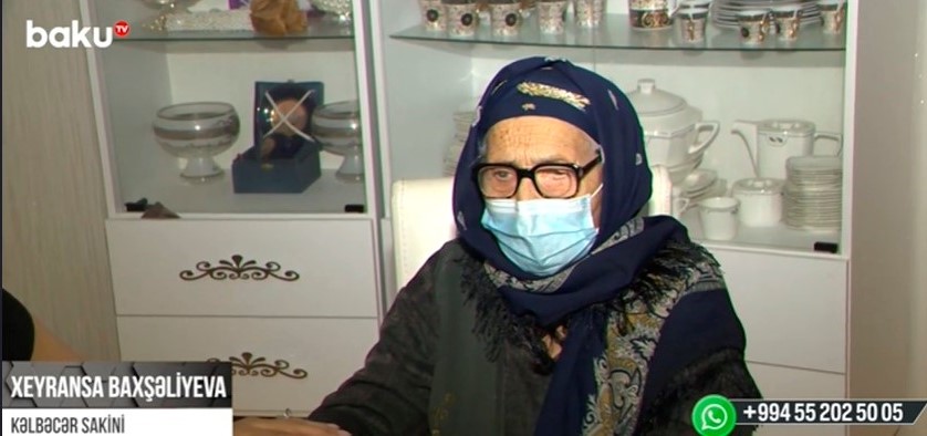 108 yaşlı Kəlbəcər sakini arzusunu açıqladı - VİDEO